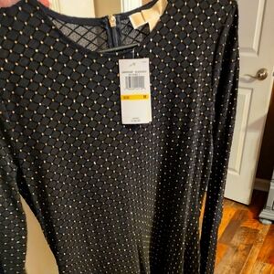 Brand new Michael Kors Elegant Black and Gold Women's Dress